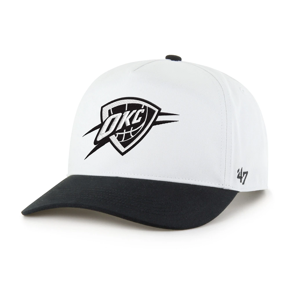 Men's '47 Oklahoma City Thunder Black & White Hitch Adjustable Hat