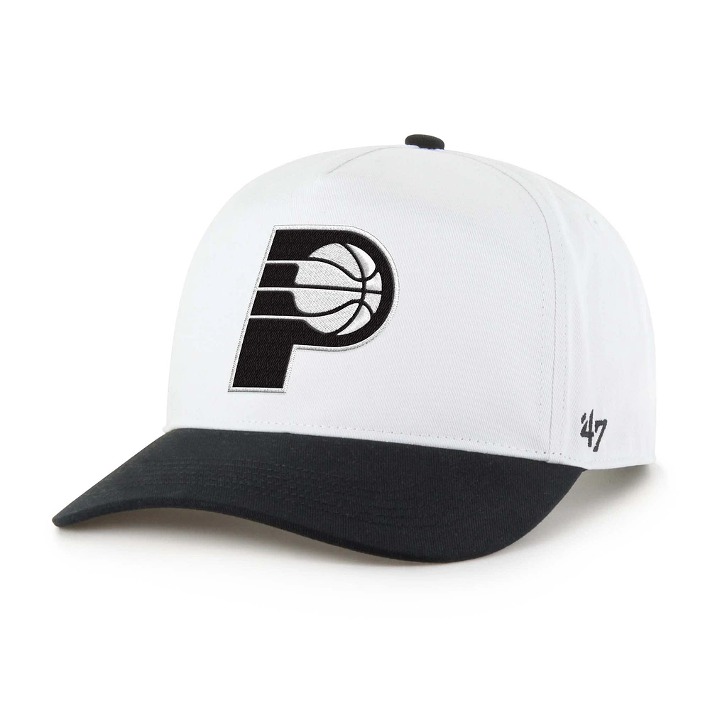 Men's '47 Indiana Pacers Black & White Hitch Adjustable Hat