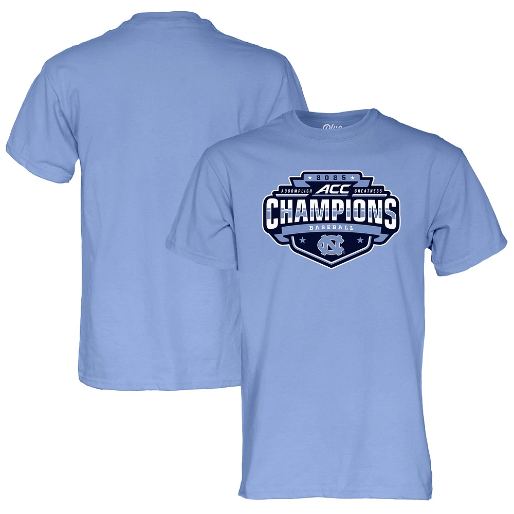 Unisex Blue 84 Carolina Blue North Carolina Tar Heels 2025 ACC Baseball Conference Tournament Champions T-Shirt
