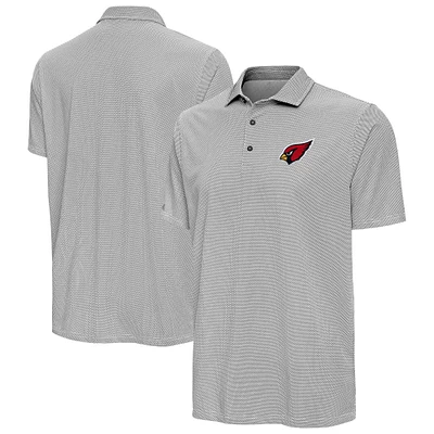 Men's Antigua Black/White Arizona Cardinals Pave Polo