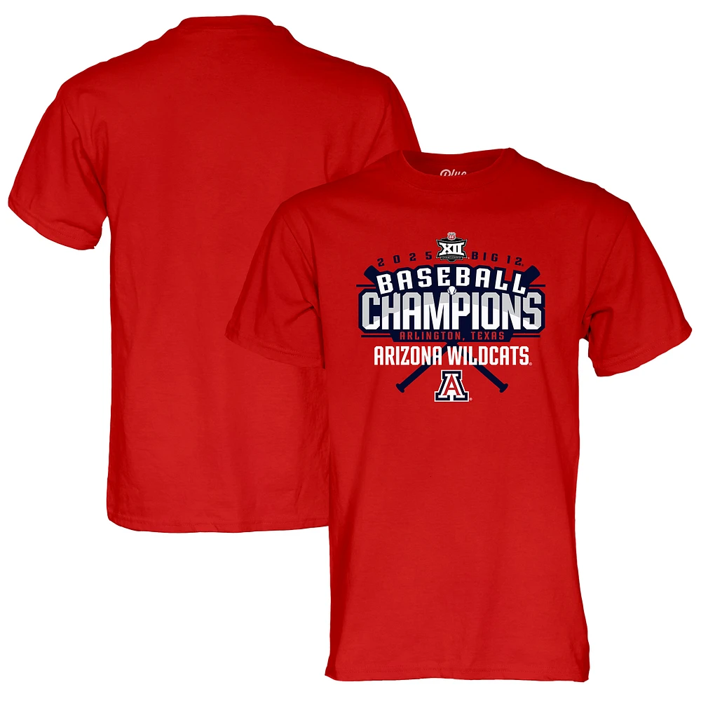 Unisex Blue 84 Red Arizona Wildcats 2025 Big 12 Baseball Conference Tournament Champions T-Shirt