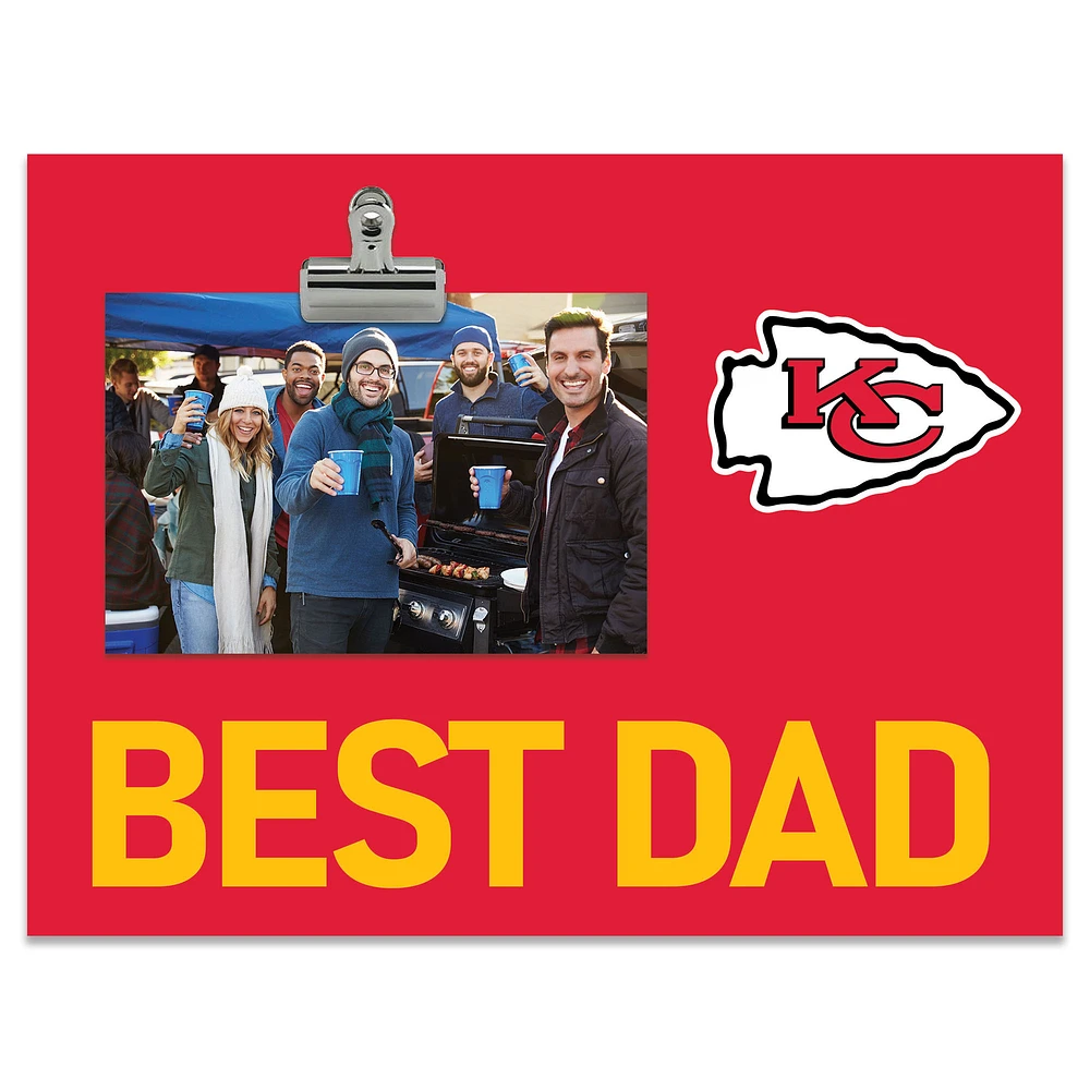 Kansas City Chiefs 8" x 10.5" Briteline Best Dad Clip Frame