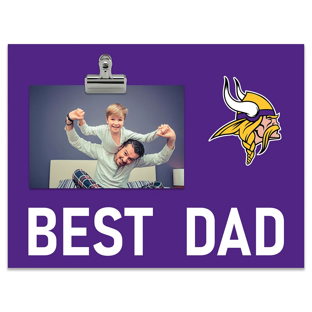 Minnesota Vikings 8" x 10.5" Briteline Best Dad Clip Frame