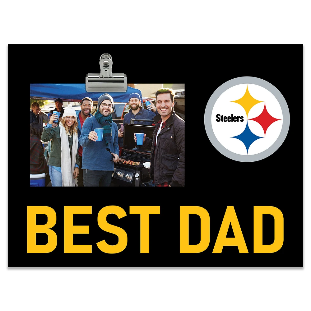 Pittsburgh Steelers 8" x 10.5" Briteline Best Dad Clip Frame