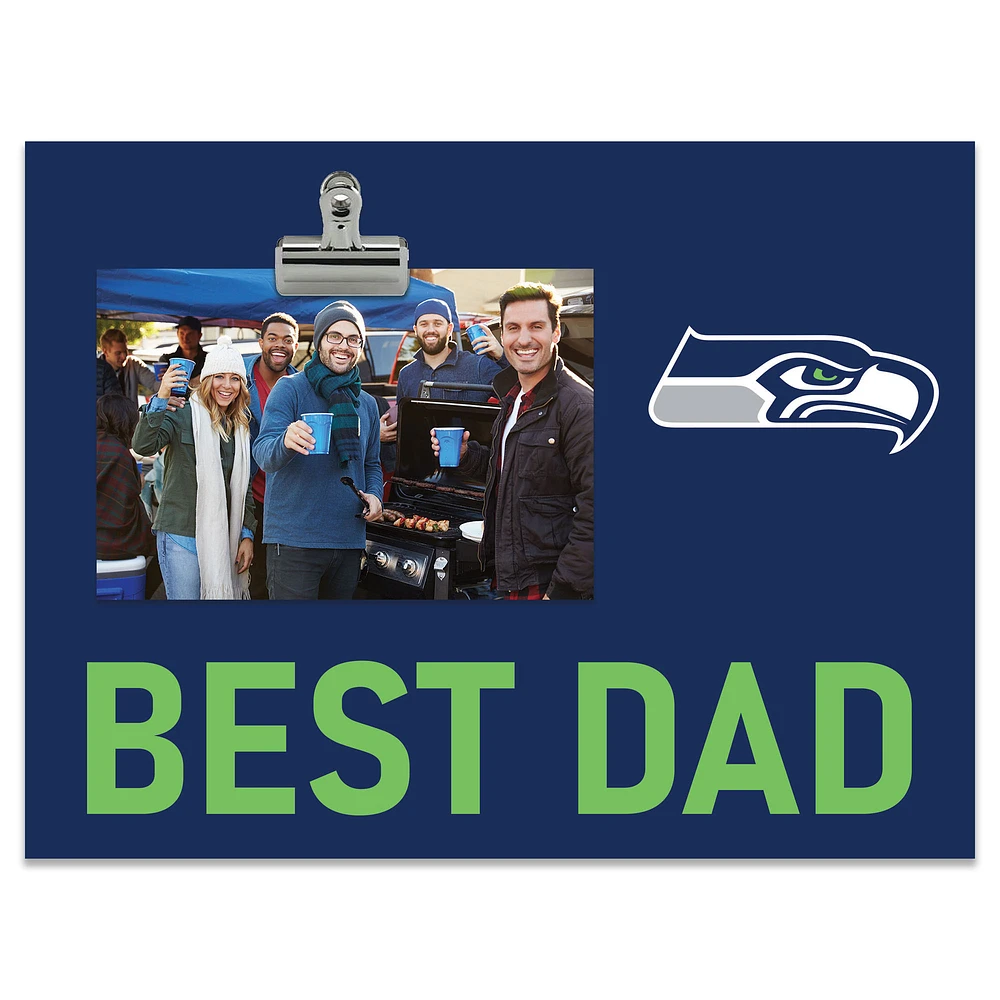 Seattle Seahawks 8" x 10.5" Briteline Best Dad Clip Frame