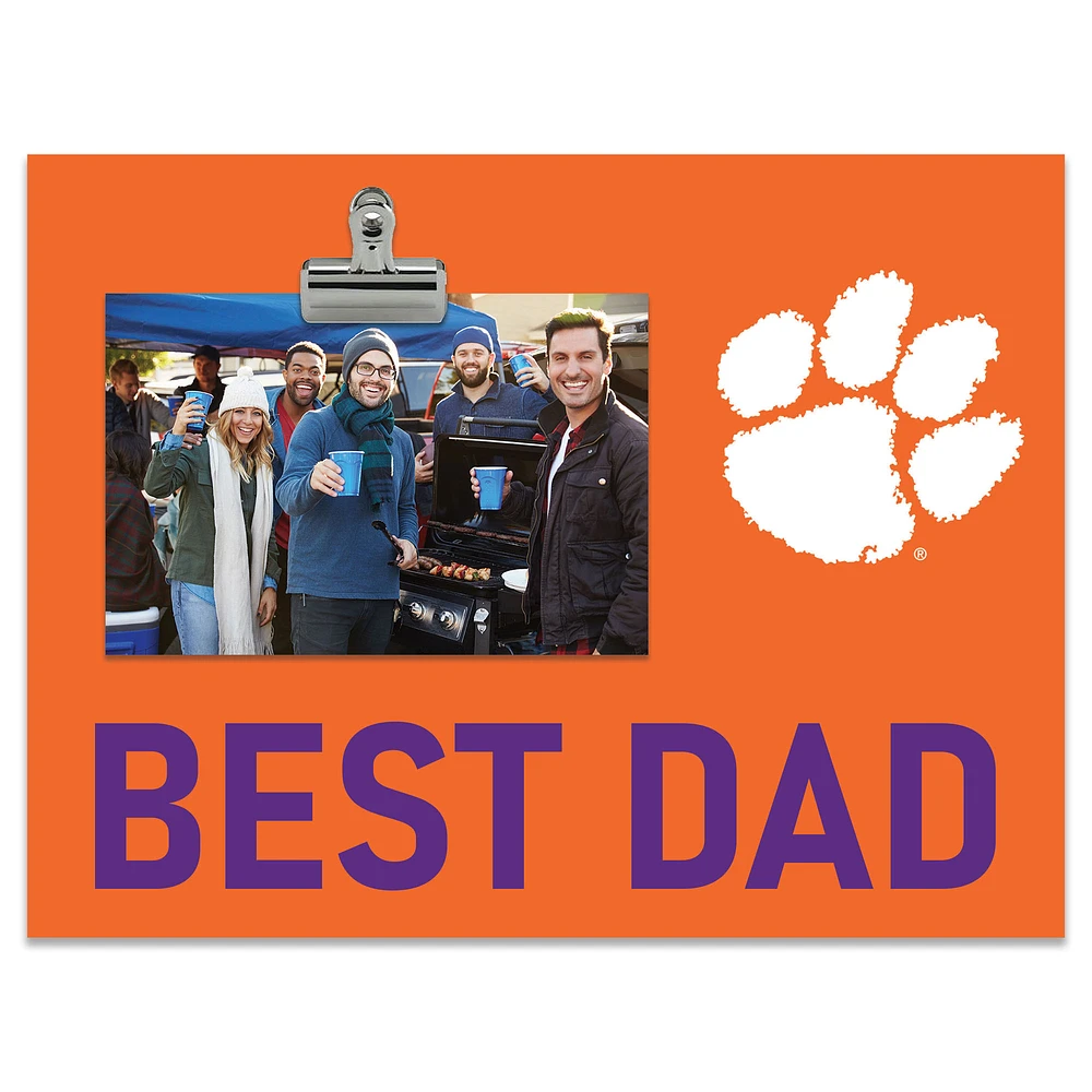 Clemson Tigers 8" x 10.5" Briteline Best Dad Clip Frame