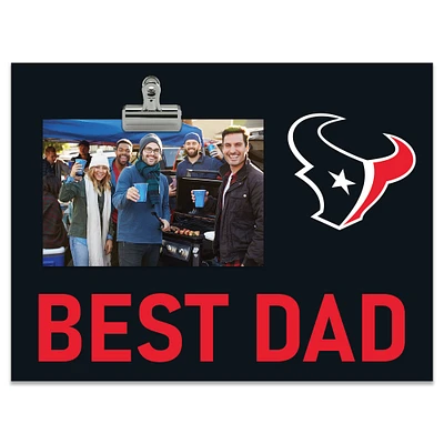 Houston Texans 8" x 10.5" Briteline Best Dad Clip Frame