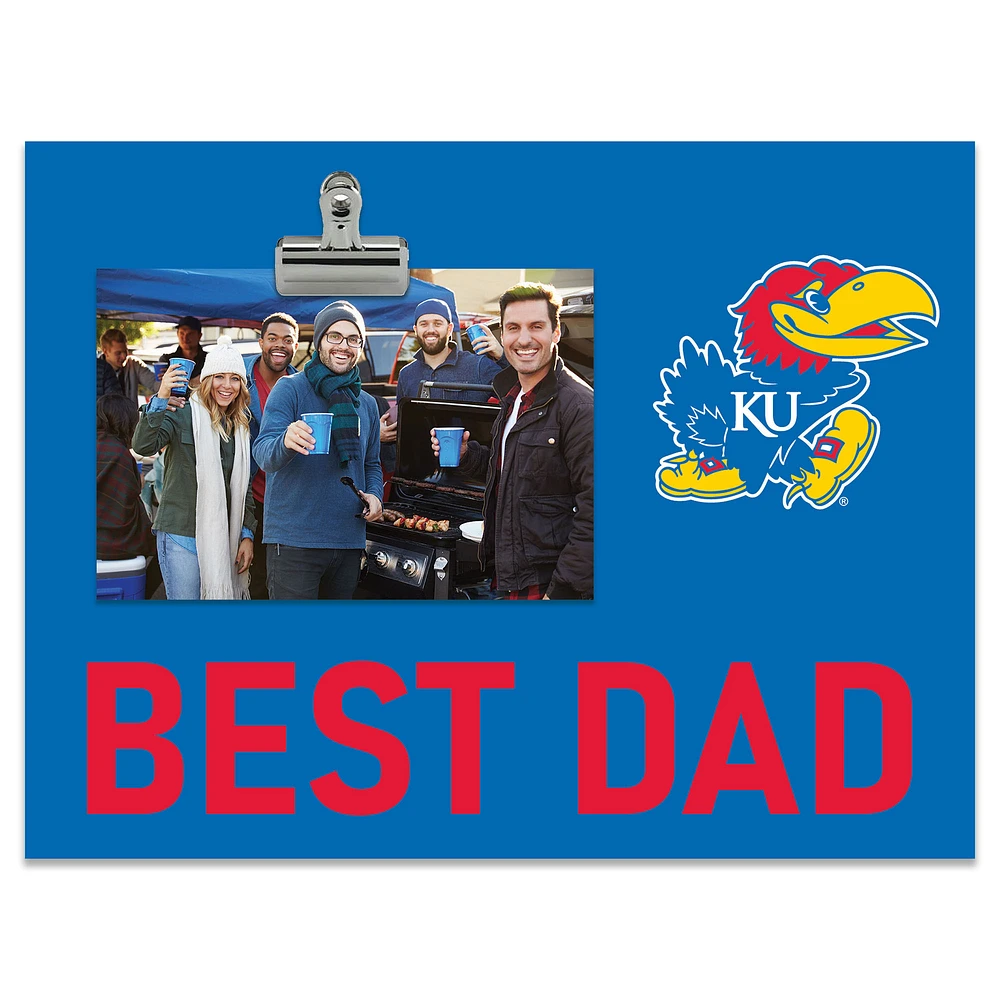 Kansas Jayhawks 8" x 10.5" Briteline Best Dad Clip Frame