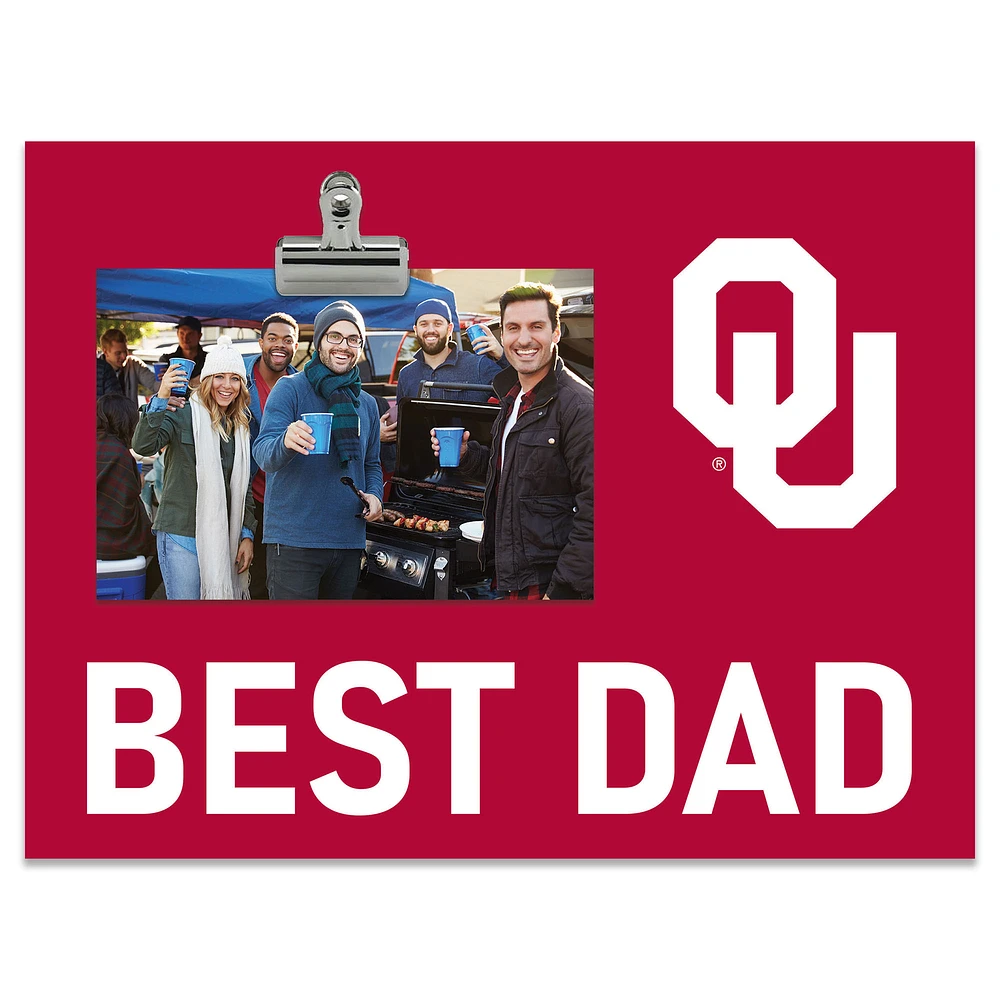 Oklahoma Sooners 8" x 10.5" Briteline Best Dad Clip Frame