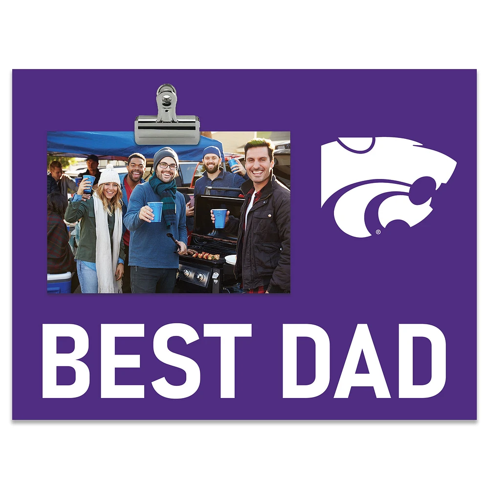 Kansas State Wildcats 8" x 10.5" Briteline Best Dad Clip Frame