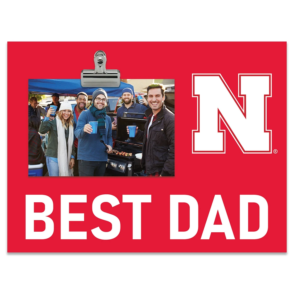 Nebraska Huskers 8" x 10.5" Briteline Best Dad Clip Frame
