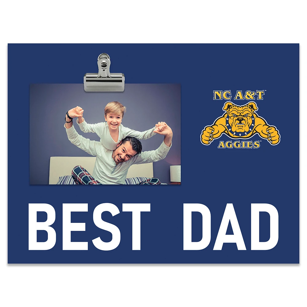 North Texas Mean Green 8" x 10.5" Briteline Best Dad Clip Frame