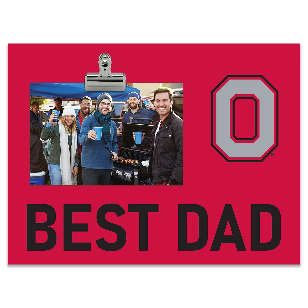 Ohio State Buckeyes 8" x 10.5" Briteline Best Dad Clip Frame