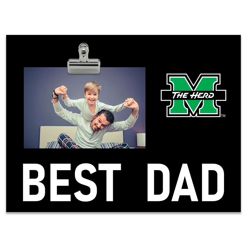 Marshall Thundering Herd 8" x 10.5" Briteline Best Dad Clip Frame