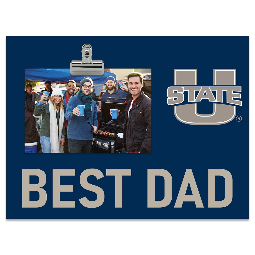 Utah State Aggies 8" x 10.5" Briteline Best Dad Clip Frame