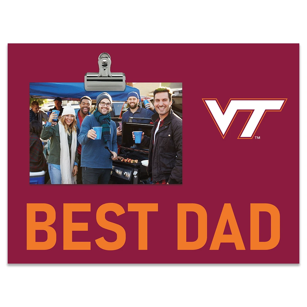 Virginia Tech Hokies 8" x 10.5" Briteline Best Dad Clip Frame