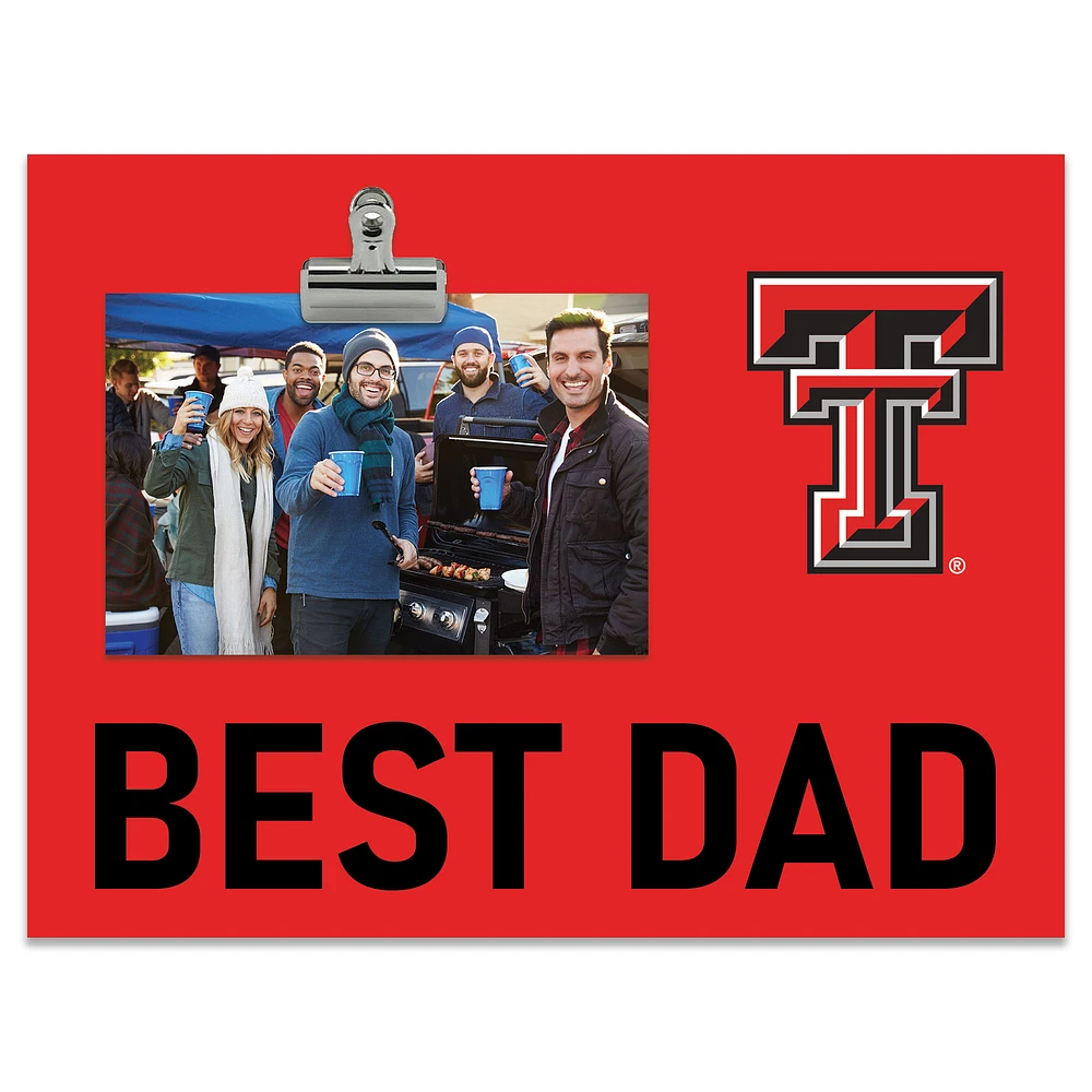 Texas Tech Red Raiders 8" x 10.5" Briteline Best Dad Clip Frame