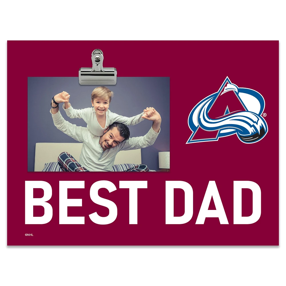 Colorado Avalanche 8" x 10.5" Briteline Best Dad Clip Frame