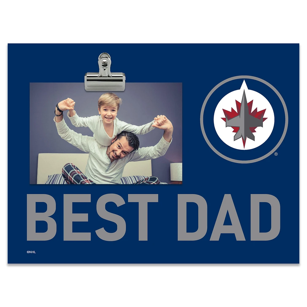 Winnipeg Jets 8" x 10.5" Briteline Best Dad Clip Frame