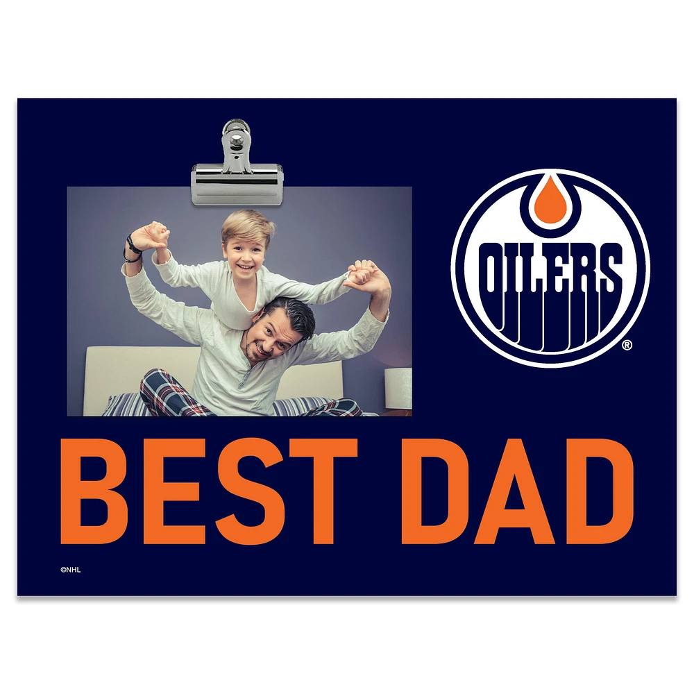 Edmonton Oilers 8" x 10.5" Briteline Best Dad Clip Frame