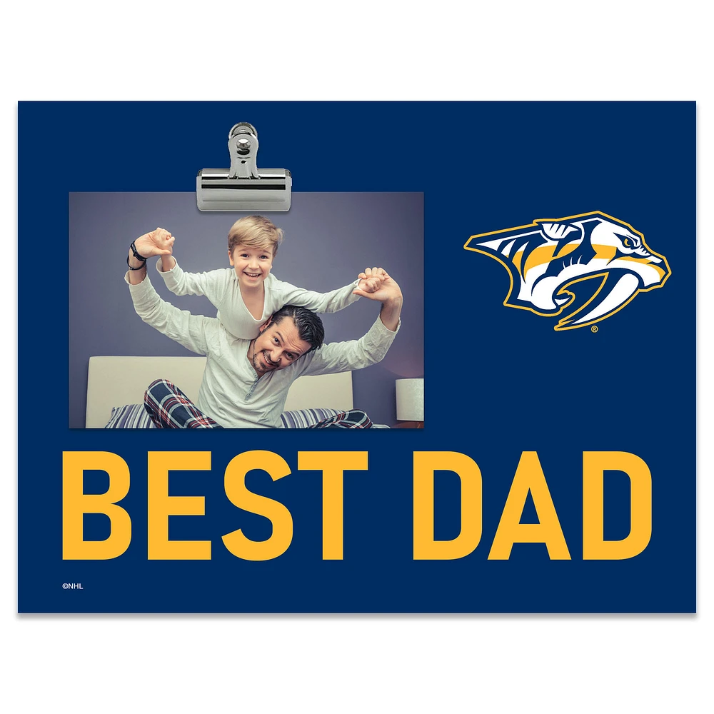 Nashville Predators 8" x 10.5" Briteline Best Dad Clip Frame