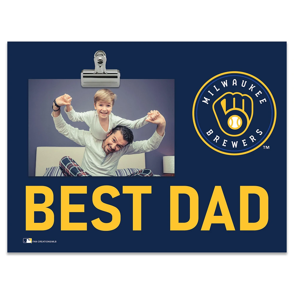 Milwaukee Brewers 8" x 10.5" Briteline Best Dad Clip Frame