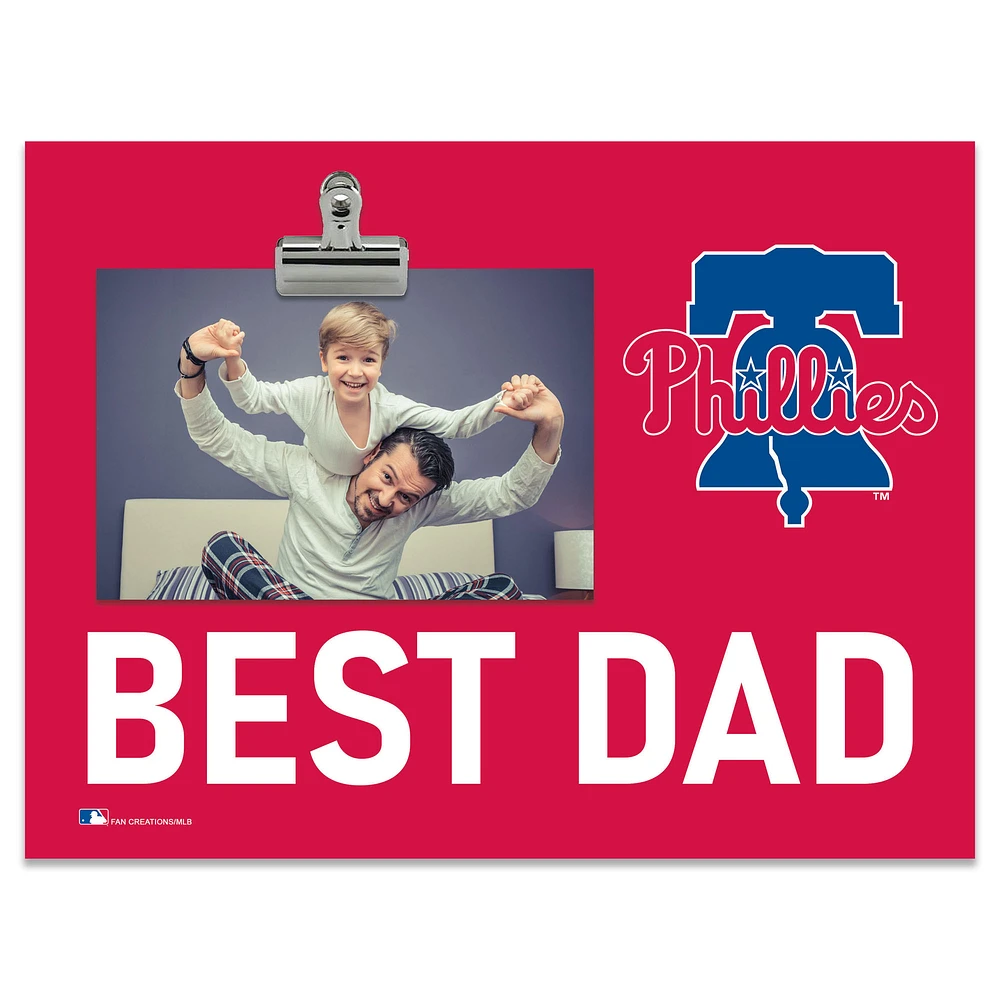 Philadelphia Phillies 8" x 10.5" Briteline Best Dad Clip Frame