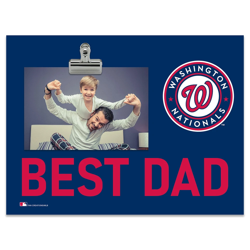 Washington Nationals 8" x 10.5" Briteline Best Dad Clip Frame