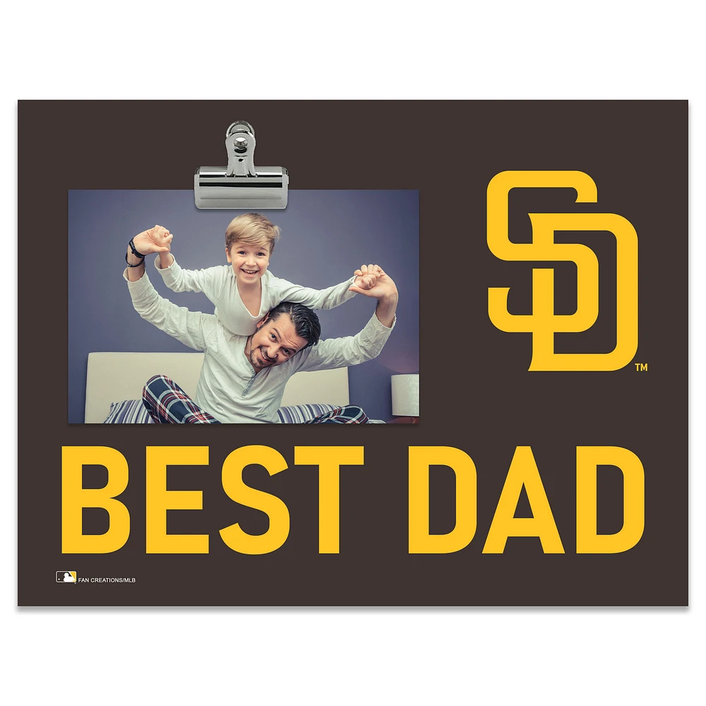 San Diego Padres 8" x 10.5" Briteline Best Dad Clip Frame