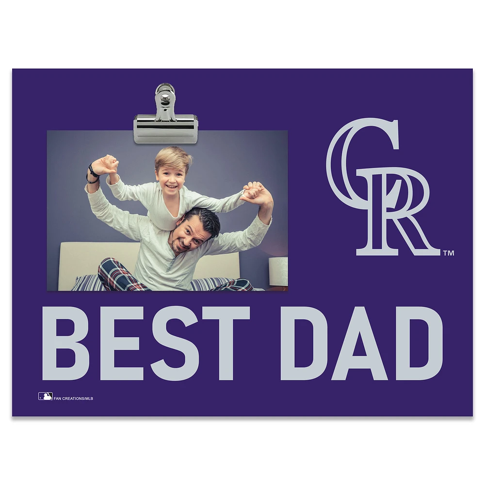 Colorado Rockies 8" x 10.5" Briteline Best Dad Clip Frame