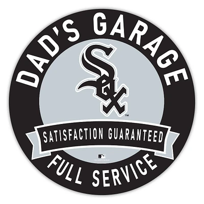 Chicago White Sox 16" Dad's Garage Wood Sign