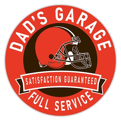 Cleveland Browns 16" Dad's Garage Wood Sign