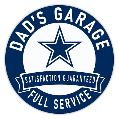 Dallas Cowboys 16" Dad's Garage Wood Sign