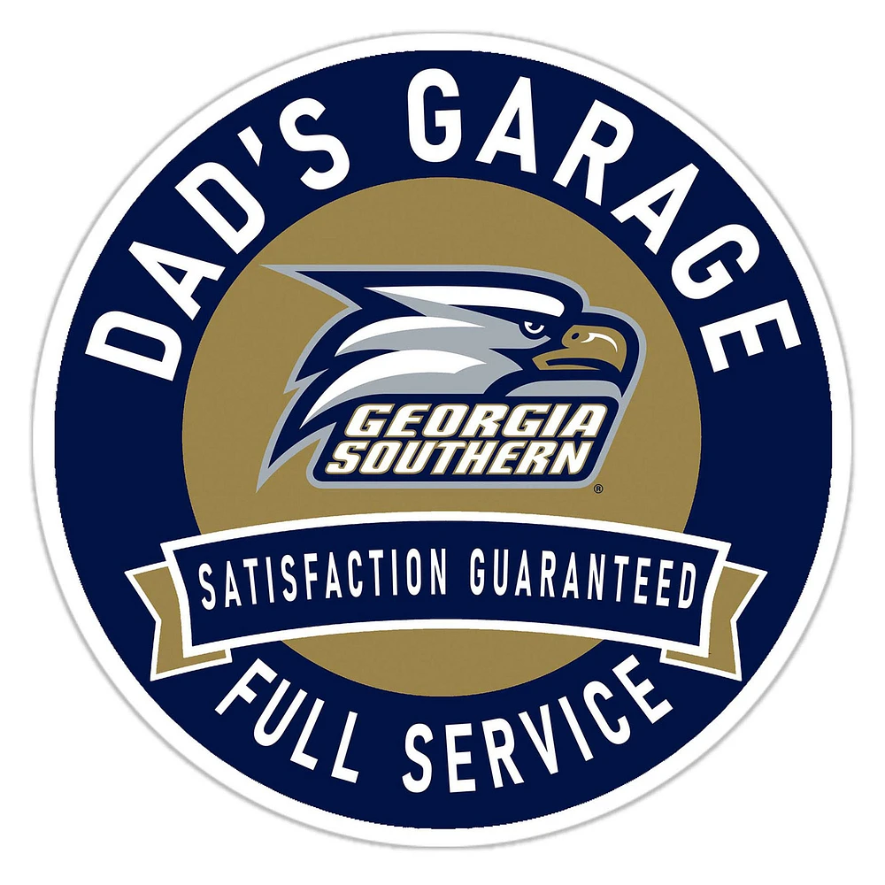 Georgia Southern Eagles 16" Dad's Garage Wood Sign