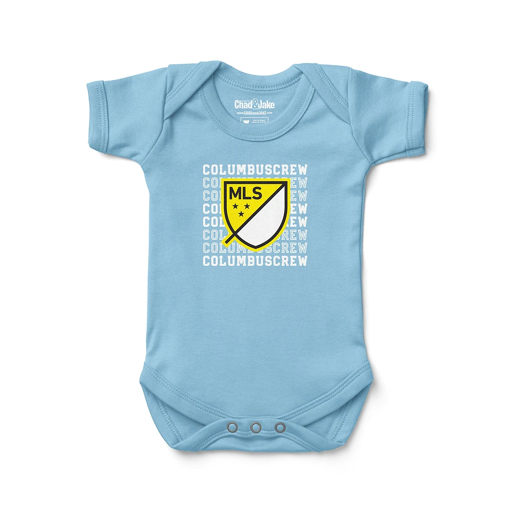 Newborn & Infant Chad Jake Light Blue Columbus Crew Retro Bodysuit