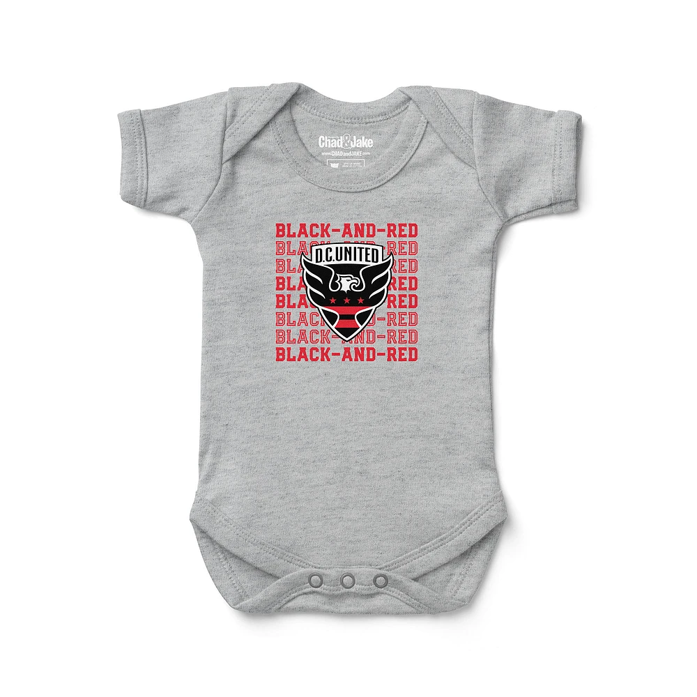 Newborn & Infant Chad Jake Heather Gray D.C. United Retro Bodysuit