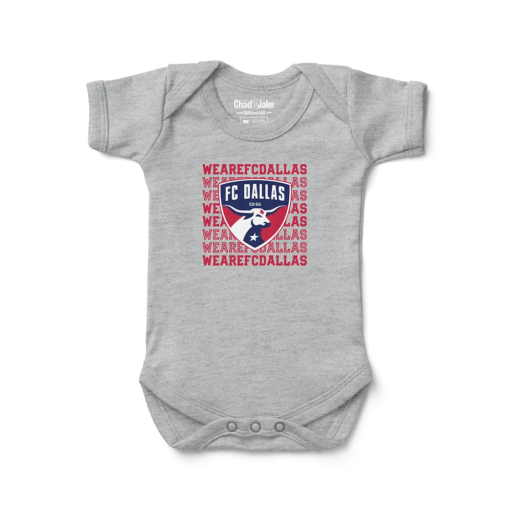 Newborn & Infant Chad Jake Heather Gray FC Dallas Retro Bodysuit