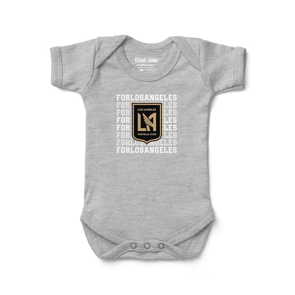 Newborn & Infant Chad Jake Heather Gray LAFC Retro Bodysuit