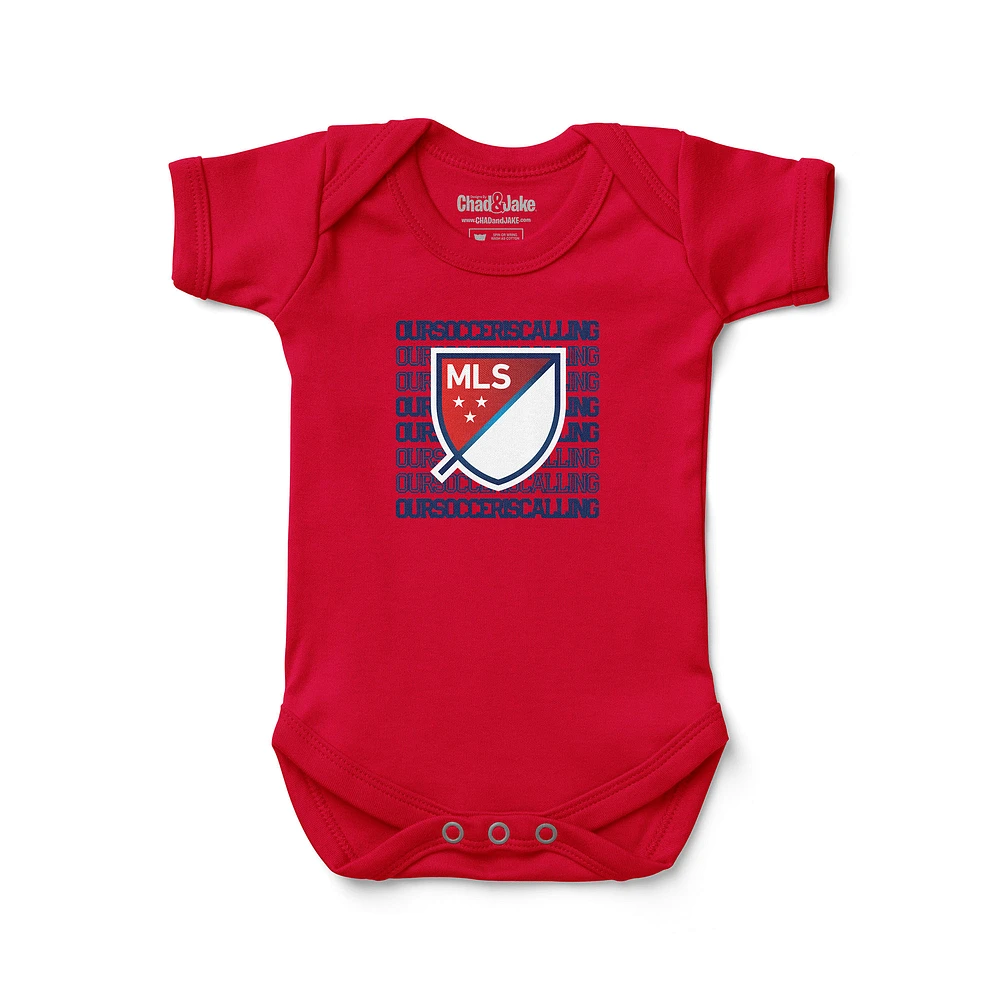Newborn & Infant Chad Jake Red MLS Retro Bodysuit