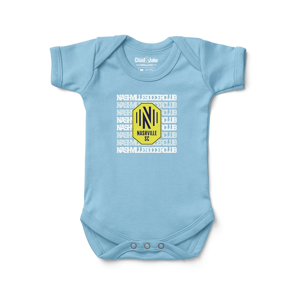 Newborn & Infant Chad Jake Light Blue Nashville SC Retro Bodysuit
