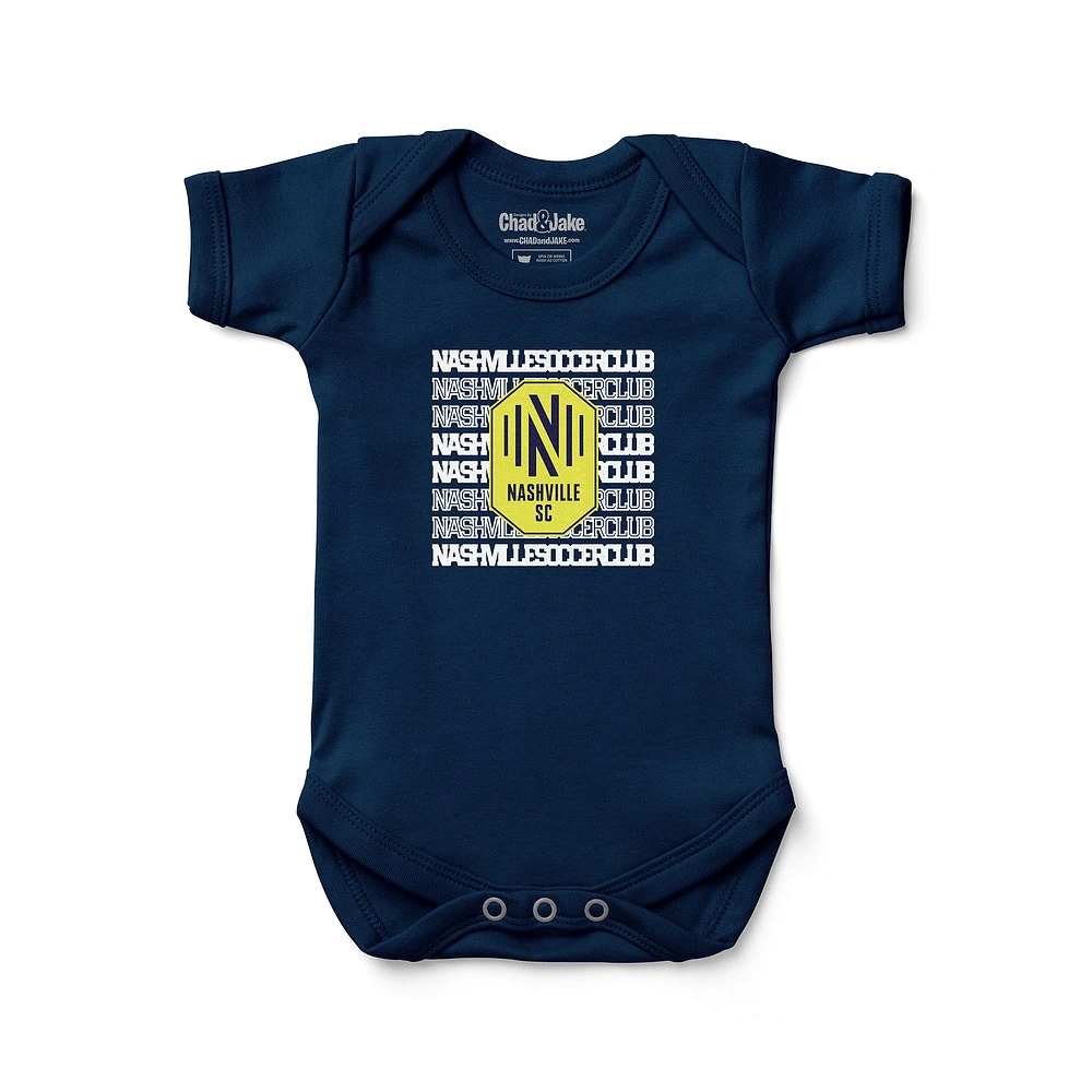 Newborn & Infant Chad Jake Navy Nashville SC Retro Bodysuit