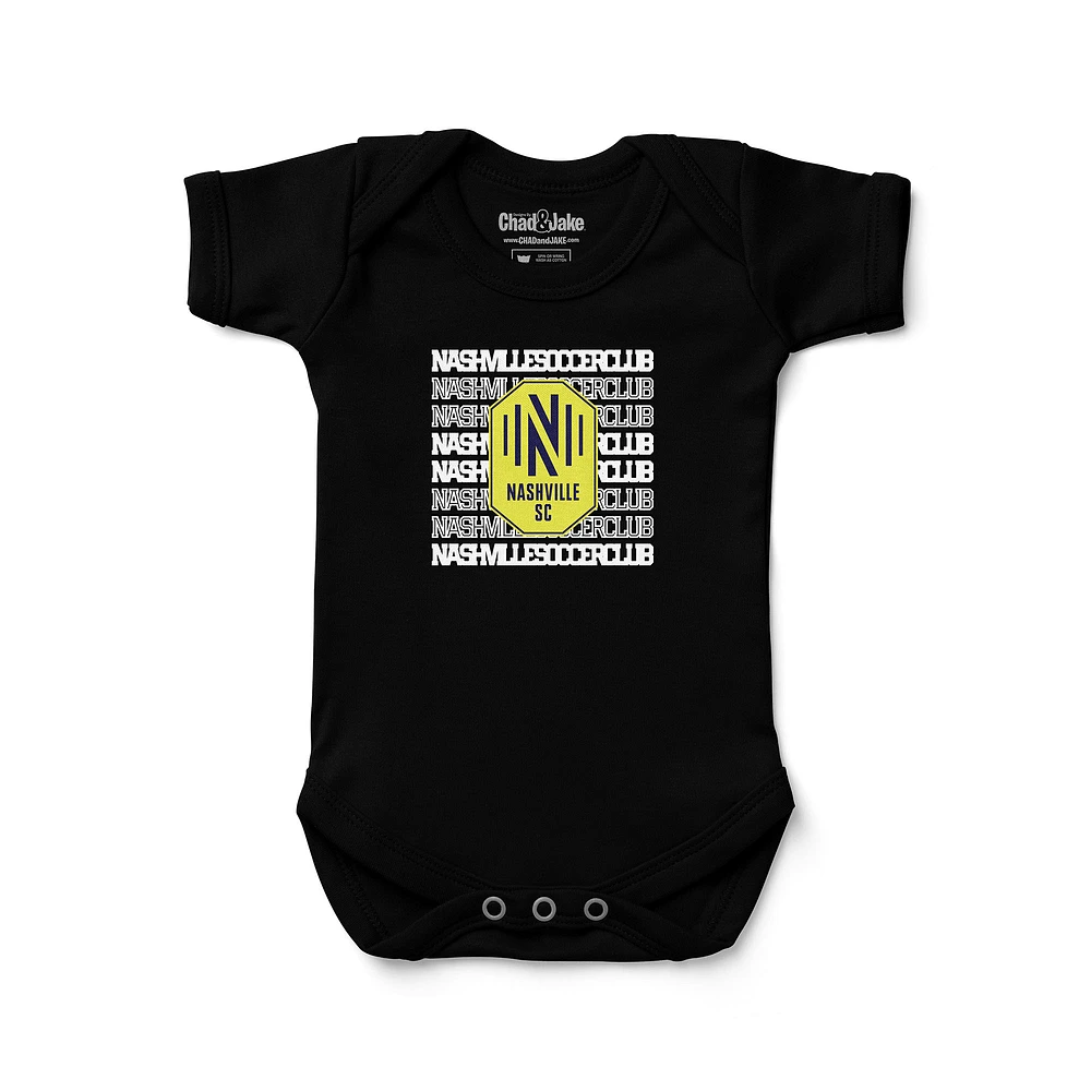 Newborn & Infant Chad Jake Black Nashville SC Retro Bodysuit