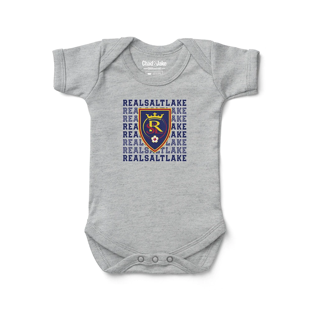 Newborn & Infant Chad Jake Heather Gray Real Salt Lake Retro Bodysuit