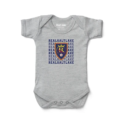 Newborn & Infant Chad Jake Heather Gray Real Salt Lake Retro Bodysuit