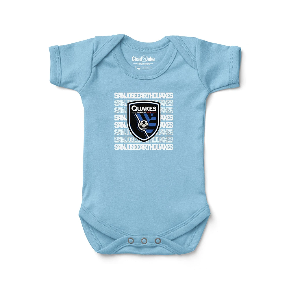Newborn & Infant Chad Jake Light Blue San Jose Earthquakes Retro Bodysuit