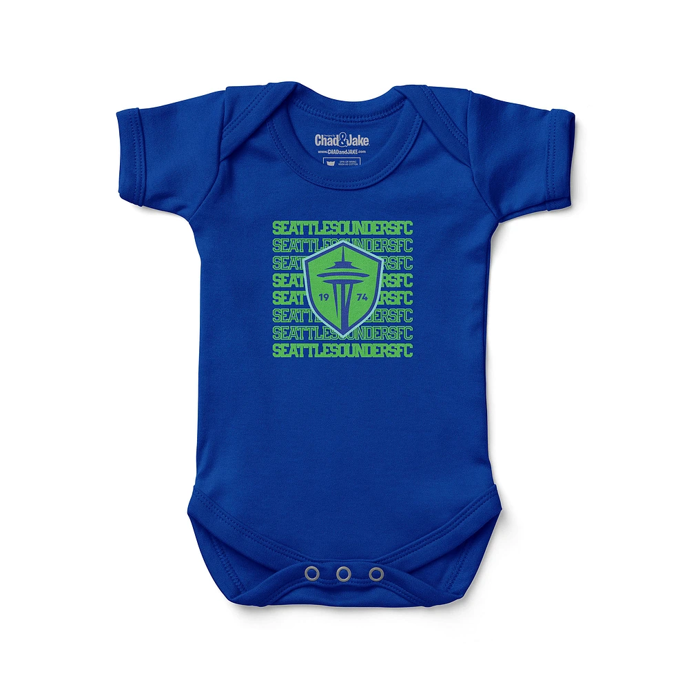 Newborn & Infant Chad Jake Blue Seattle Sounders FC Retro Bodysuit