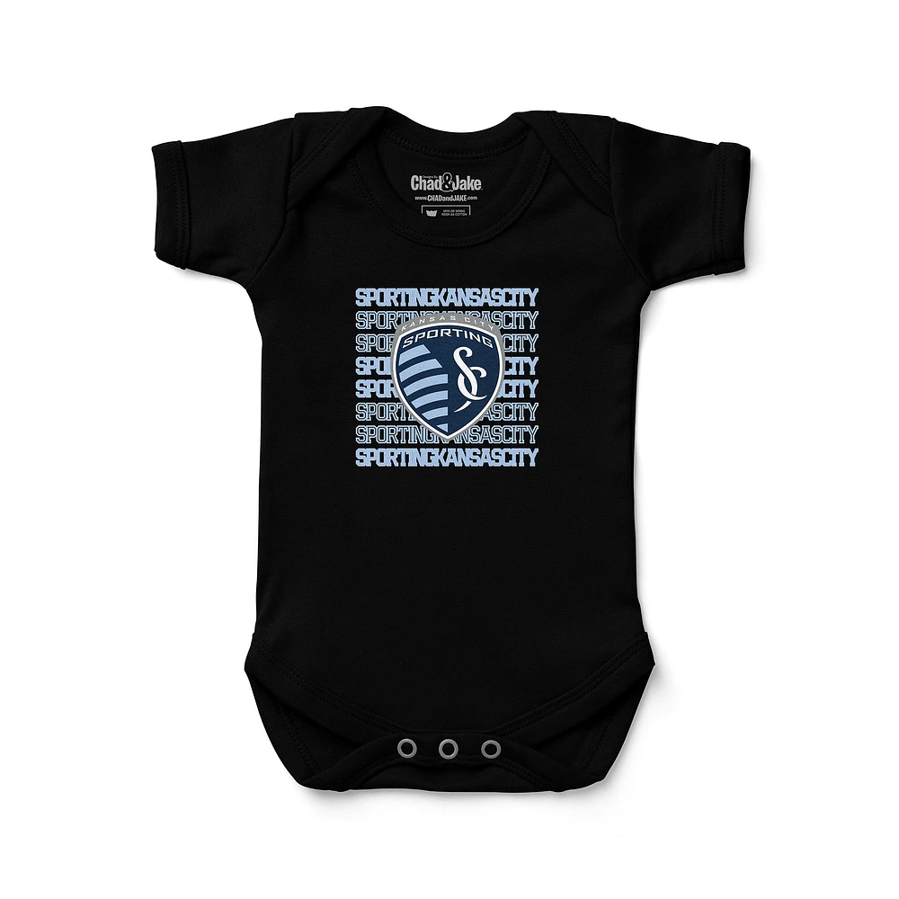 Newborn & Infant Chad Jake Black Sporting Kansas City Retro Bodysuit