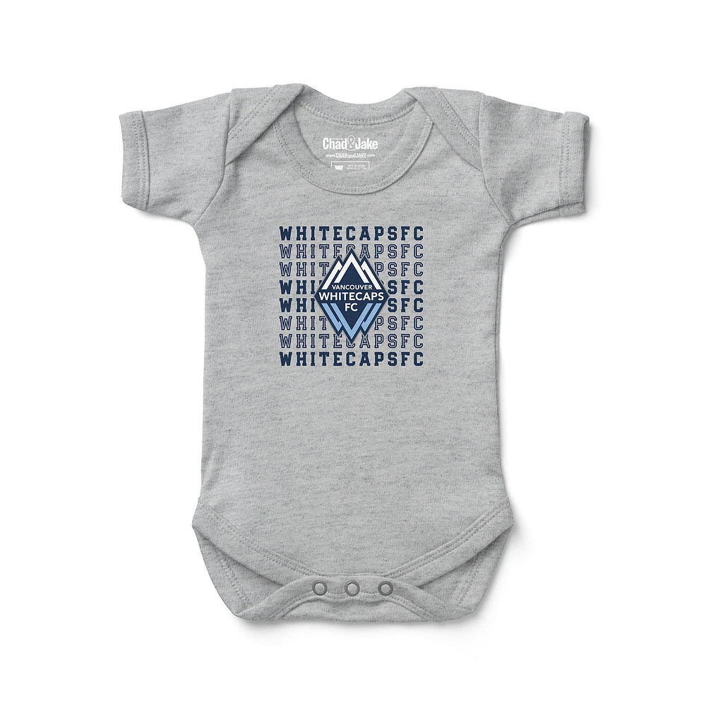 Newborn & Infant Chad Jake Heather Gray Vancouver Whitecaps FC Retro Bodysuit