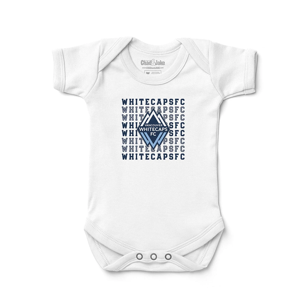 Newborn & Infant Chad Jake White Vancouver Whitecaps FC Retro Bodysuit
