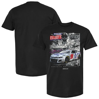 Men's Hendrick Motorsports Team Collection Black Chase Elliott NAPA Salutes Car T-Shirt